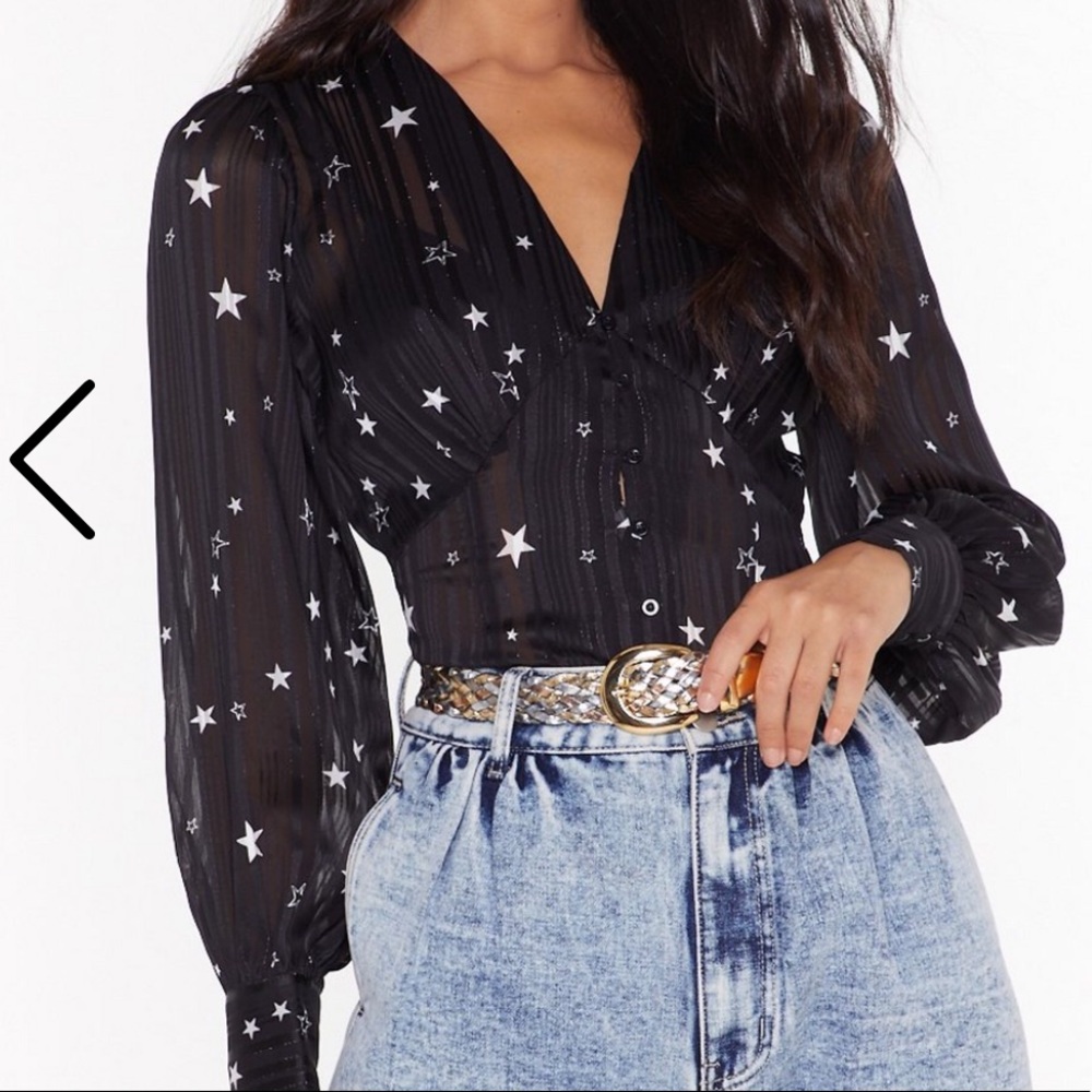 Nasty Gal star button down